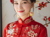 中式写真妈妈,中式写真妈妈的温馨瞬间